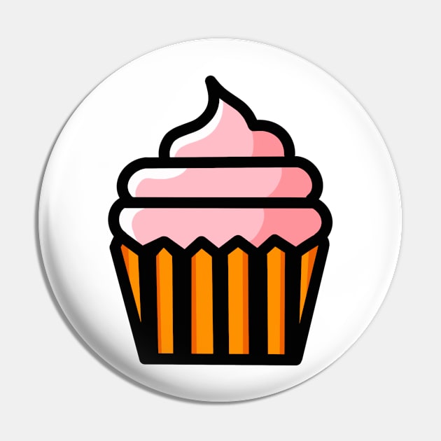 Cute Cupcake Pin by carixza