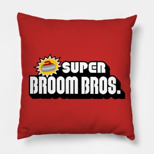 Super Broom Bros. Logo Pillow