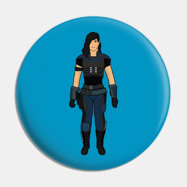 Bad-Ass Gina reimagined in a classic Kenner style Pin by LeftCoast Graphics