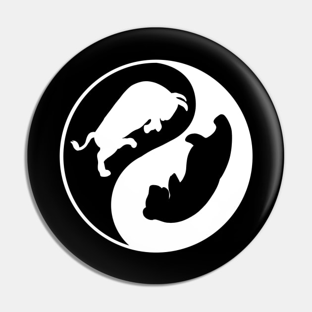 Yin Yang Enjoy Capitalism Stock Market Trader USA Pin by amango