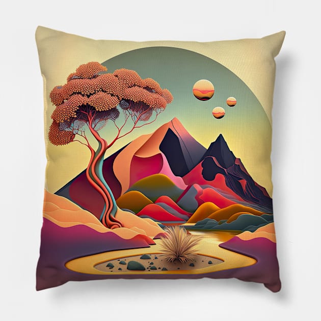 Colofur Landscape Pillow by FashionPulse