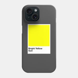 Pantone Bright Yellow Gun Phone Case