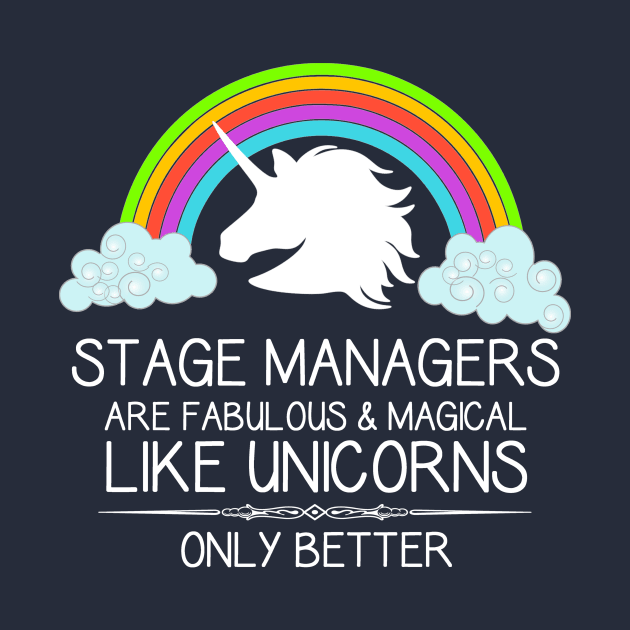 Stage Manager Shirt for Women Men & Assistant SM Unicorn by merkraht