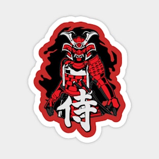 Red Samurai Magnet
