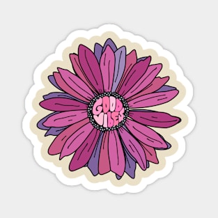 Daisy good vibes Magnet