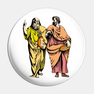 School of Bitcoin, Plato and Aristotle, Raphael Pin