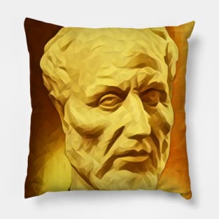 Plotinus golden Portrait | Plotinus Artwork 8 Pillow