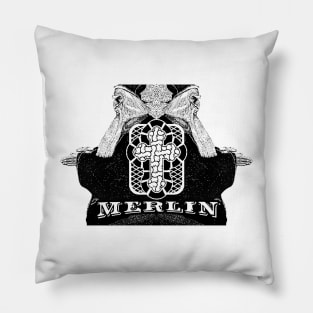 Merlin mage from the legend of King Arthur Pillow