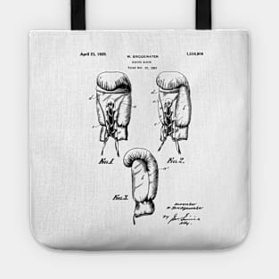 Boxing Gloves Patent - Boxer Trainer Coach Gym Art - White Tote