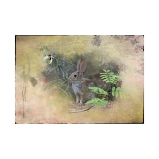 Hidden Rabbit Mixed Media T-Shirt