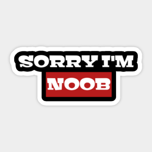 Noob Stickers Teepublic - anti noob sign roblox