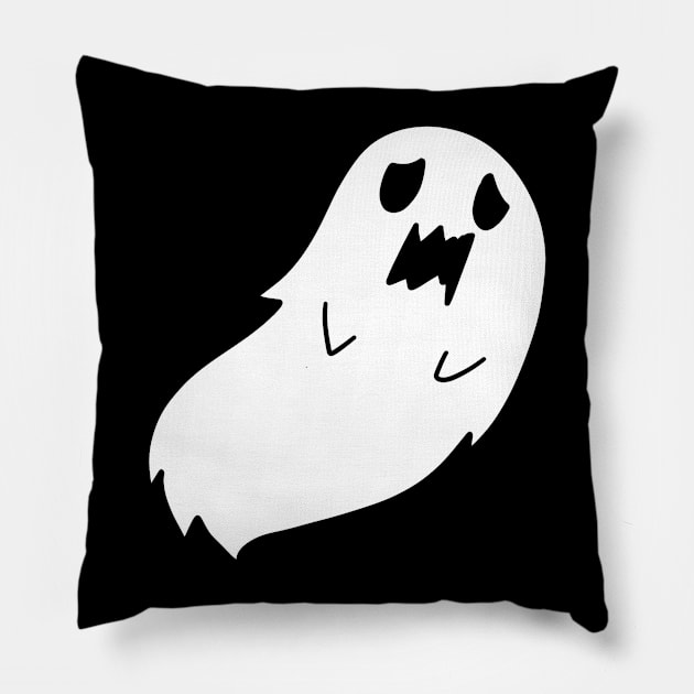 Spooky Ghost Pillow by saradaboru