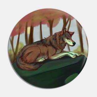 European Wolf Pin