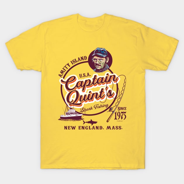 Quint's Shark Fishing Charter (Universal © UCS LLC) - Quint Shark Fishing -  T-Shirt