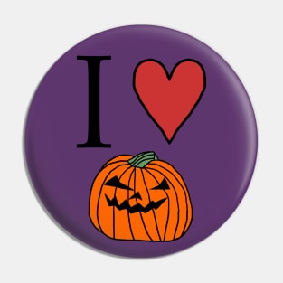 Halloween Horror Pumpkin Love Pin