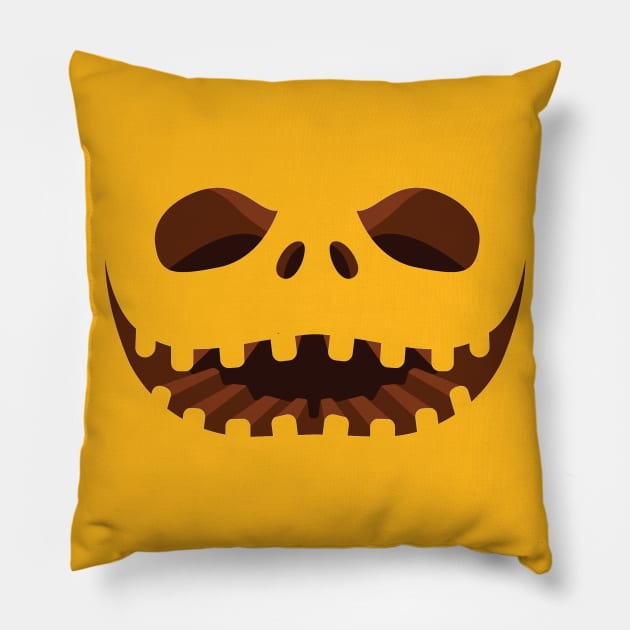 Funny Cool Pumpkin Pillow by MeksFashion