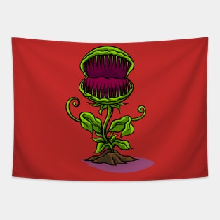 Fly trap Cartoon Illustration Tapestry