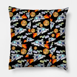 LLV Space Ship Print Pillow