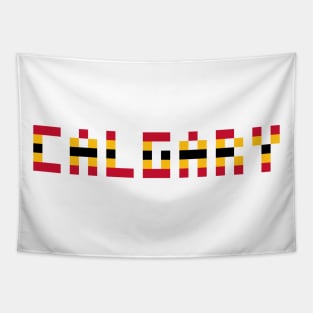 Pixel Hockey City Calgary 2017 Tapestry