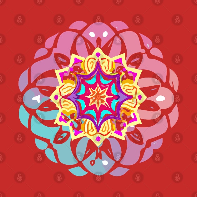 mandala Clamber Paintmandala Skip drawing by Martin Young