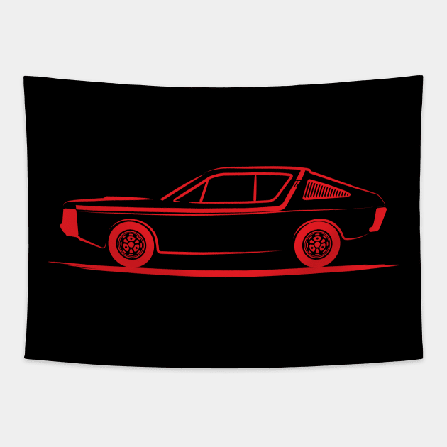 Renault 17 Renault R17 red Tapestry by PauHanaDesign