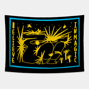 Believe in Magic - Yellow version Tapestry