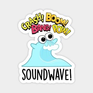 Sound Wave Funny Ocean Pun Magnet