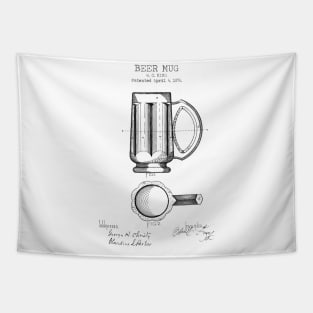 BEER MUG patent Tapestry