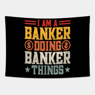 Funny Loan Officer Retro Vintage I'm a Banker Tapestry