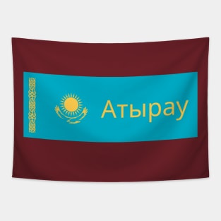 Atyrau City in Kazakhstan Flag Tapestry