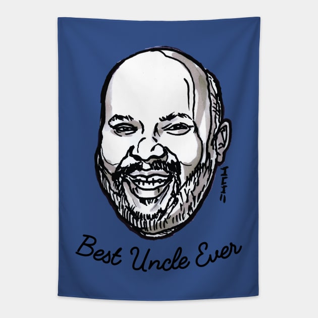 Best Uncle Ever Phil Tapestry by sketchnkustom