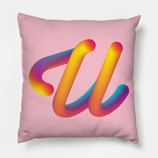 Curly U Pillow