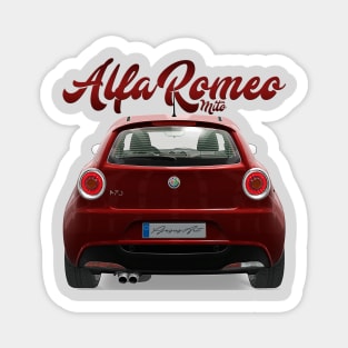 ALFA ROMEO Mito Back red Magnet