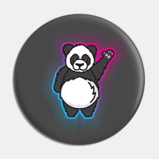 Hello Giant Panda Bear Pin