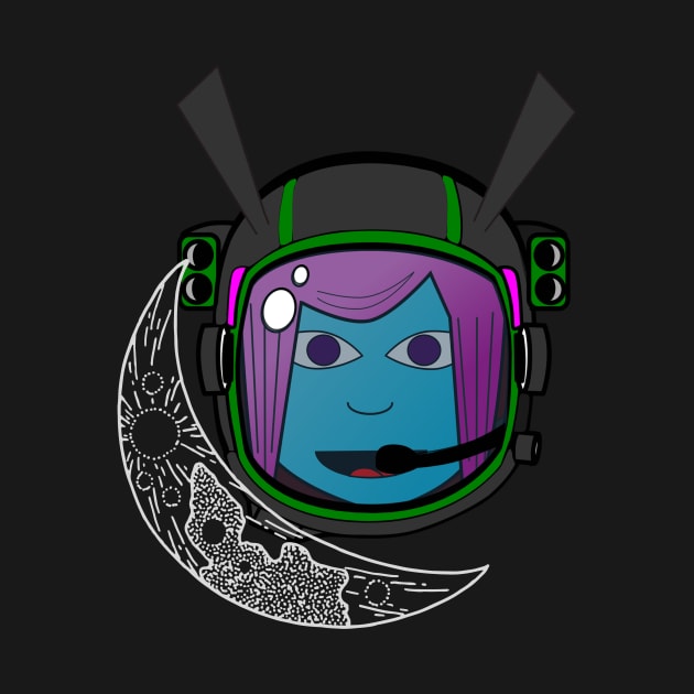 alien astronaut moon by Leap Arts