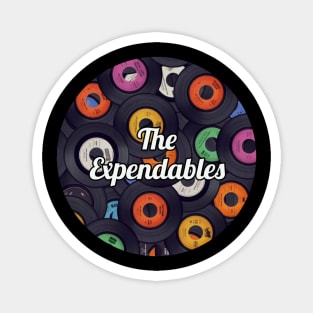 The Expendables / Vinyl Records Style Magnet