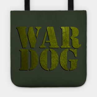 War Dog Army Soldier Veteran Tote