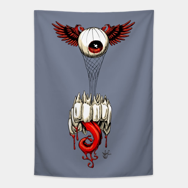 D'eye'rigible Tapestry by jobyc