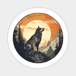 Lone Wolf Summit Magnet