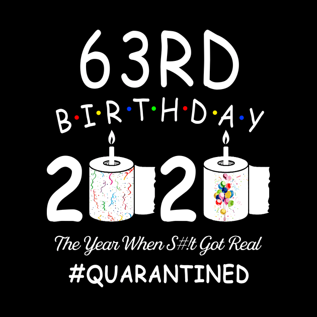 63rd Birthday 2020 The Year When Shit Got Real Quarantined by Kagina