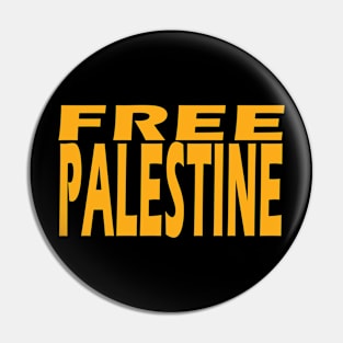 Free Palestine Pin