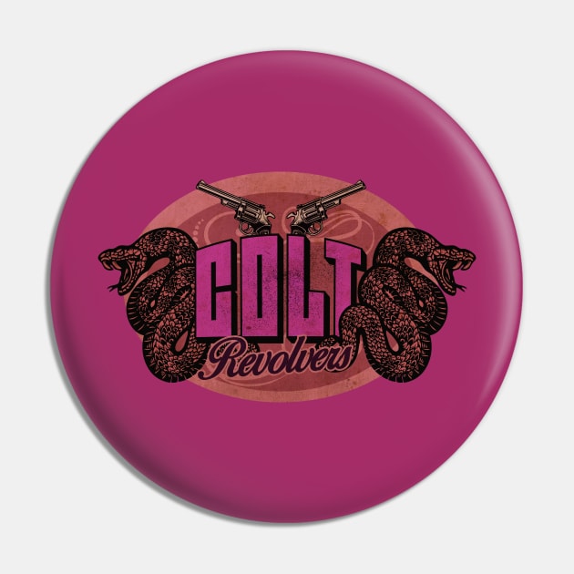 Pink Colt Pin by CTShirts