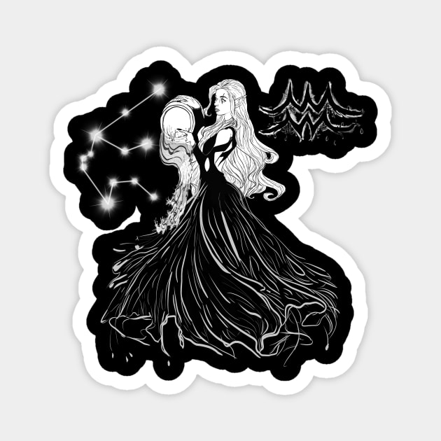 Aquarius Magnet by MysticMoonVibes