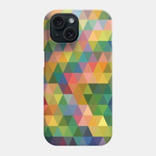 Rainbow Pastel Triangle, Geometric Abstract Pattern Phone Case