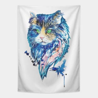 cat watercolor Tapestry