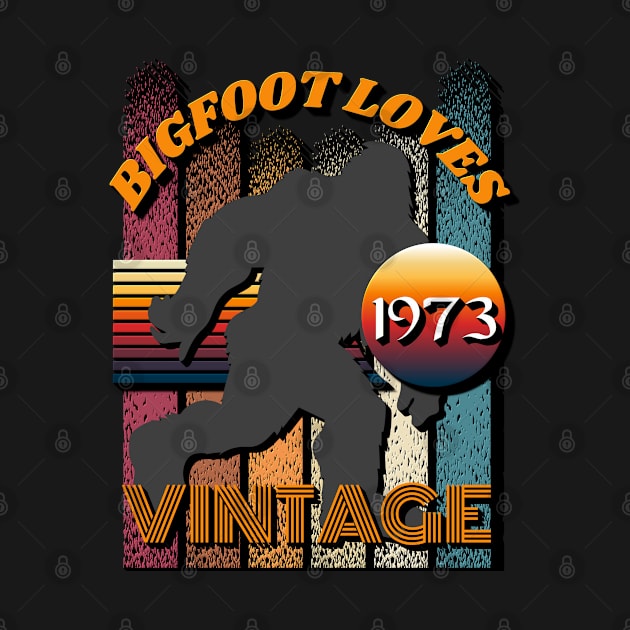 Bigfoot Loves Vintage 1973 by Scovel Design Shop