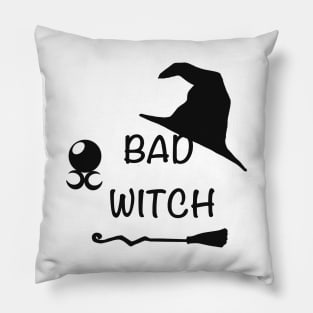 Bad witch Halloween gift idea Pillow