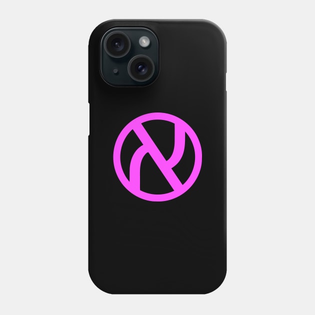 Jewish Anarchist Symbol (Pink) Phone Case by dikleyt