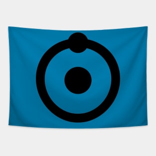 Doctor Manhattan Hydrogen Atom Symbol Tapestry