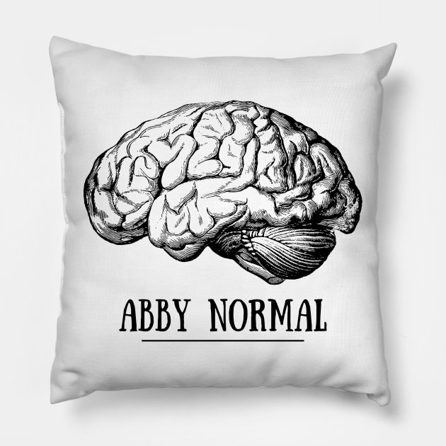 Abby Normal: Young Frankenstein Pillow by Print Lilac